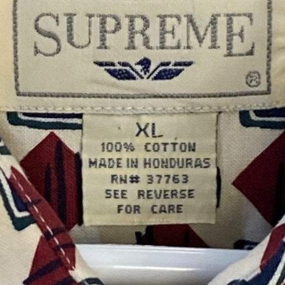 (7-191) Supreme Men's XL Short Sleeve  XL Button Down - Picture 2 of 11